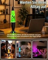 AONESY Lavalampe Groß mit 17 Farbwechsel Steuerbar: Lavalampen Schwarz mit 12-Stunden Aus Timer | Große Lavalampen mit Fernbedienung für Kinder Erwachsene | 13.5 inch Lavalampe Lila/Blau – Ansicht 7