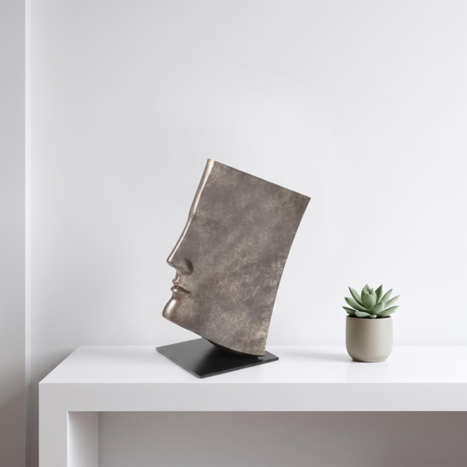 B Baosity Scultura Decorativa Scultura Statua Moderna con Silhouette Contemporanea E Supporto Stabile per Tavolo Adatta per Librerie Scrivanie Consolle Vetrine Studi Professionali Casa, Piccolo