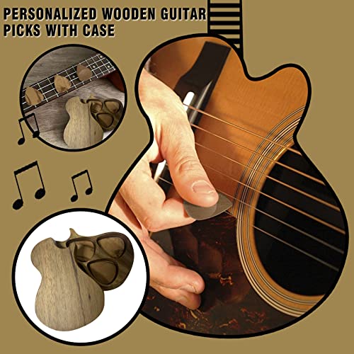 Boîte de guitare en bois avec étui de rangement pour médiators, médiators, musiciens personnalisés de cuisine, salle à… - Les Beatles, Paul McCartney, John Lennon, RIngo Starr, George Harrison Boîte de guitare en bois avec étui de rangement pour médiators, médiators, musiciens personnalisés de cuisine, salle à… – Image 3