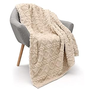 Sherpa Fleece Throw Blanket-3D Stylish Design, Super Soft,Fluffy,Warm,Cozy,Plush,Fuzzy for Couch Sofa Living Room Bed…
