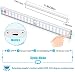 Luz Armario 40 LED, USB Recargable Luces LED Armario con Sensor Movimiento,...