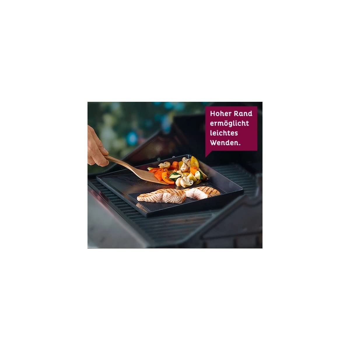 Betty Bossi Piastra Per Barbecue Classic - Alluminio Pressofuso Riciclato, Antiaderente, 38.5x26.7 Cm