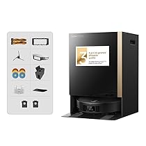 Mova MOBIUS 60 Robot Aspirapolvere con Sistema MopSwap, 30.000 Pa, Ritenzione Dinamica dell’aspirazione, Navigazione FlexScope e Superamento Ostacoli Fino a 8 cm, Sistema PTC a 100° C