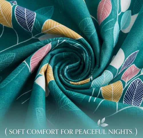 Image of BSB HOME 210 TC Cotton Feel Double Bedsheet with 2 Pillow Covers, Soft & Breathable Floral Printed Bed Sheet, Easy Care Bedding for Bedroom - 86 x 88 Inches (218 x 224 cm) (Multicolor)