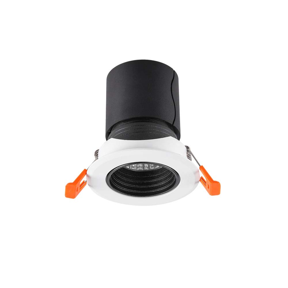 Foco empotrable de Techo CRI93, antideslumbrante, para Interiores, 2700 K, 3000 K, 3500 K y 4000 K, Ajustable, Ideal para pasillos, Salas de Estar y sótanos.