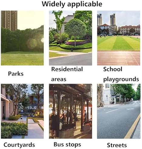 Weather-Resistant Outdoor Park Bench with 7 Durable Plastic Slats & Stainless Steel Frame, Heavy-Duty Garden Lounge Chair for Public Squares & Residential Areas, No Assembly Required (120x40x45cm)