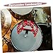 ERINGOGO Versatile Tamborine Hihat Tambourine Drum Set Accessory Sturdy Jingle Tambourine for Drum Players