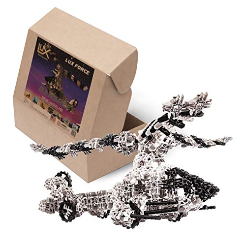 Lux Blox Force Banshee Attack Helicopter for High-Flying Imaginations (242 Pieces) Snow Camouflage