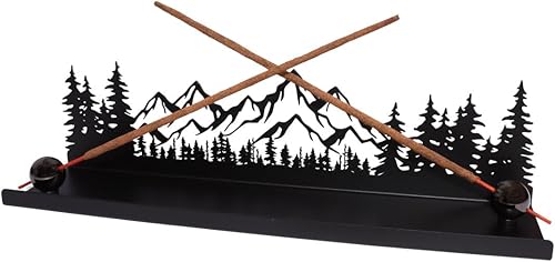 Soporte de incienso de metal Mountain Forest