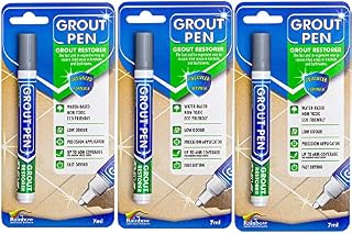 3 X GREY Grout Pens For restoring tile grout.