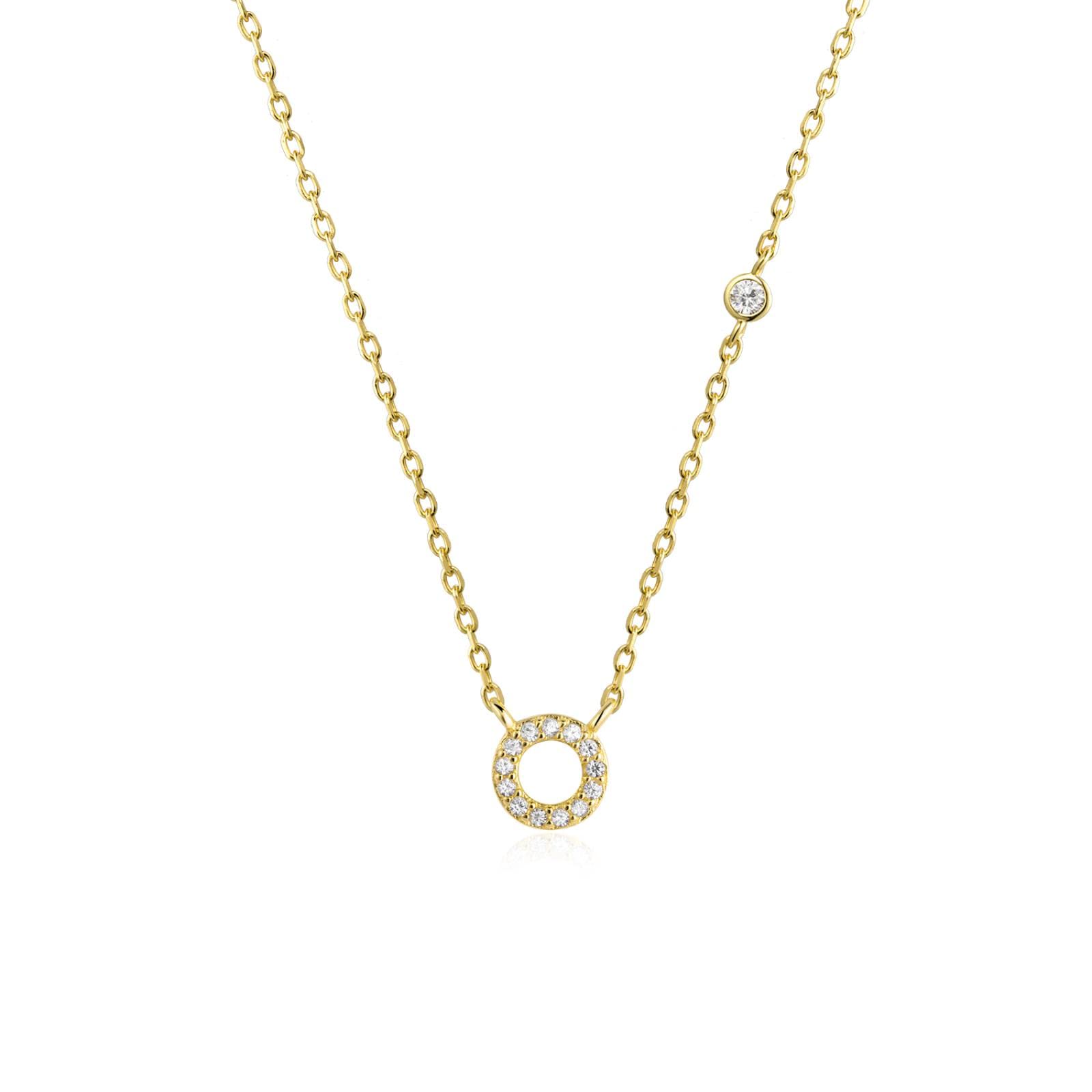 Halskette 925 Silber Gold 26 Buchstaben Zirkon Anhänger Monogramm Halskette Initiale Alphabet Schmuck Abend Party (29 a)