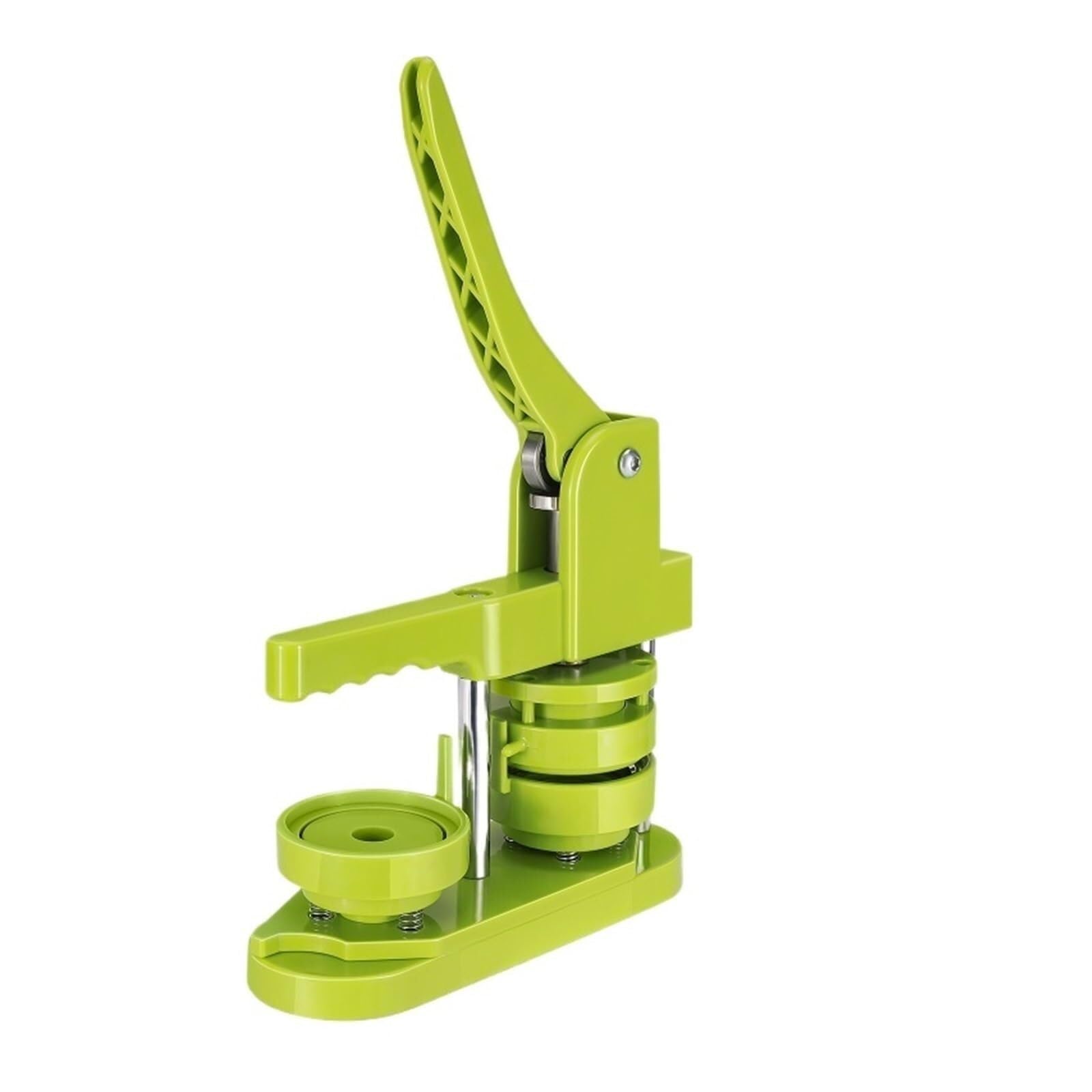 NGTFDCP Badge Machine, Tin Badge Maker 58mm Button Machine Round DIY Rotary Punch Press Parts Supplies DIY Crafts(Green)