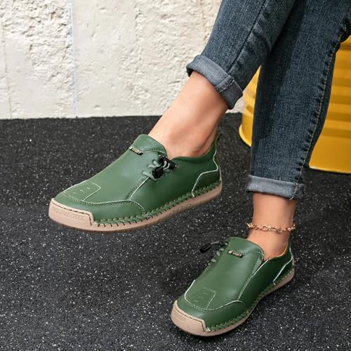 Women's Casual Loafers with Adjustable Ankle Strap Comfortable Slip-On Walking Shoes for Everyday Wear2