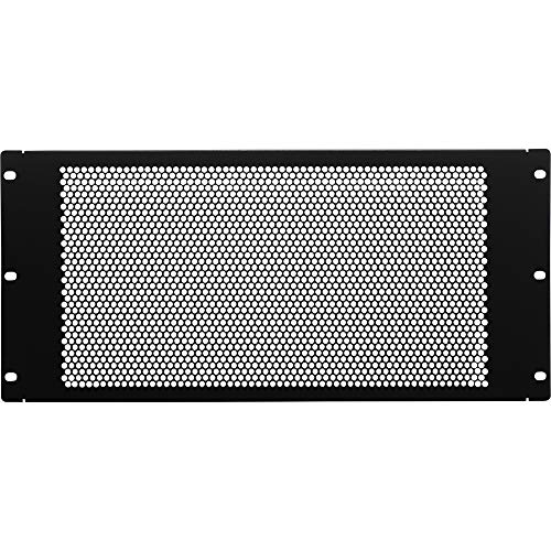 NavePoint 5U Blank Rack Mount Panel Spacer with Venting for 19-Inch Server Network Rack Enclosure Or Cabinet Black