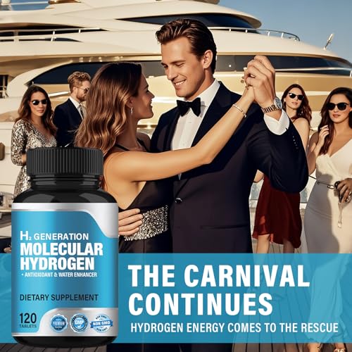 Hydrogen Water Tablets with Magnesium, 12 ppm H2 Molecular Hydrogen Supplement, Supports Energy and Cognitive Function, 120 Count (Pack of 1) - Image 5