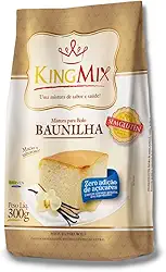King Mix Mistura Em Pó Para Bolo Sabor Baunilha Zero Açucar