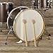 Jiozermi 2 Pcs Drum Mallet 13.22 Inches Length, Wool Felt Drum Stick, Anti-slip Bass Percussion Sticks, Instrument Band Accessory Part for Drums Snare Drums, Beige