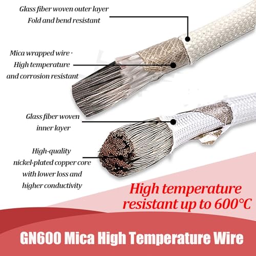 Câble haute température pour four industriel cuivre nickelé