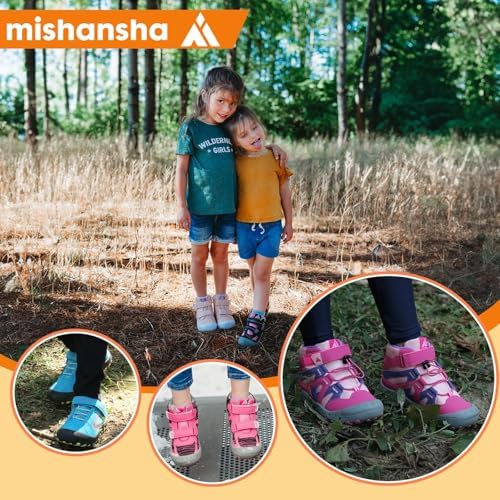 Mishansha Kids Hiking Boots Boys Girls Hiking Shoes Yellow 7.5 Toddler — view 5