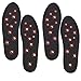 2 Pairs Acupressure Magnetic Therapy Insoles for Foot Massaging Improve Blood Circulation, Pain Relif Breathable Massage Magnetic Shoe Insoles, Cutable Size for Men/Women (L for Men)