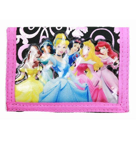 Portefeuille 3 volets Disney Princesse noir sous licence officielle Jouets 33620