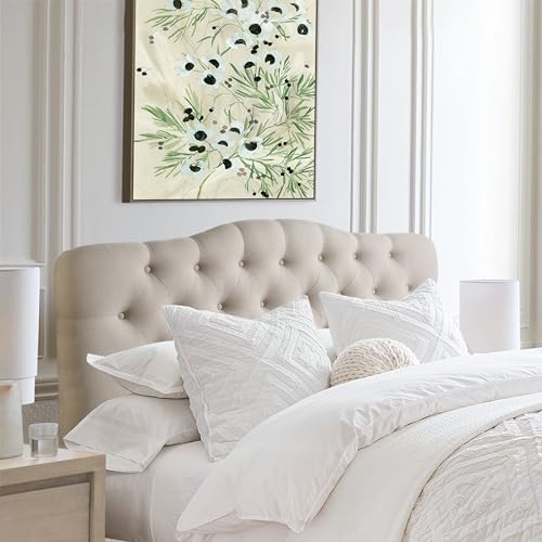 Rosevera Givanna Adjustable Height Headboard with Linen Upholster...