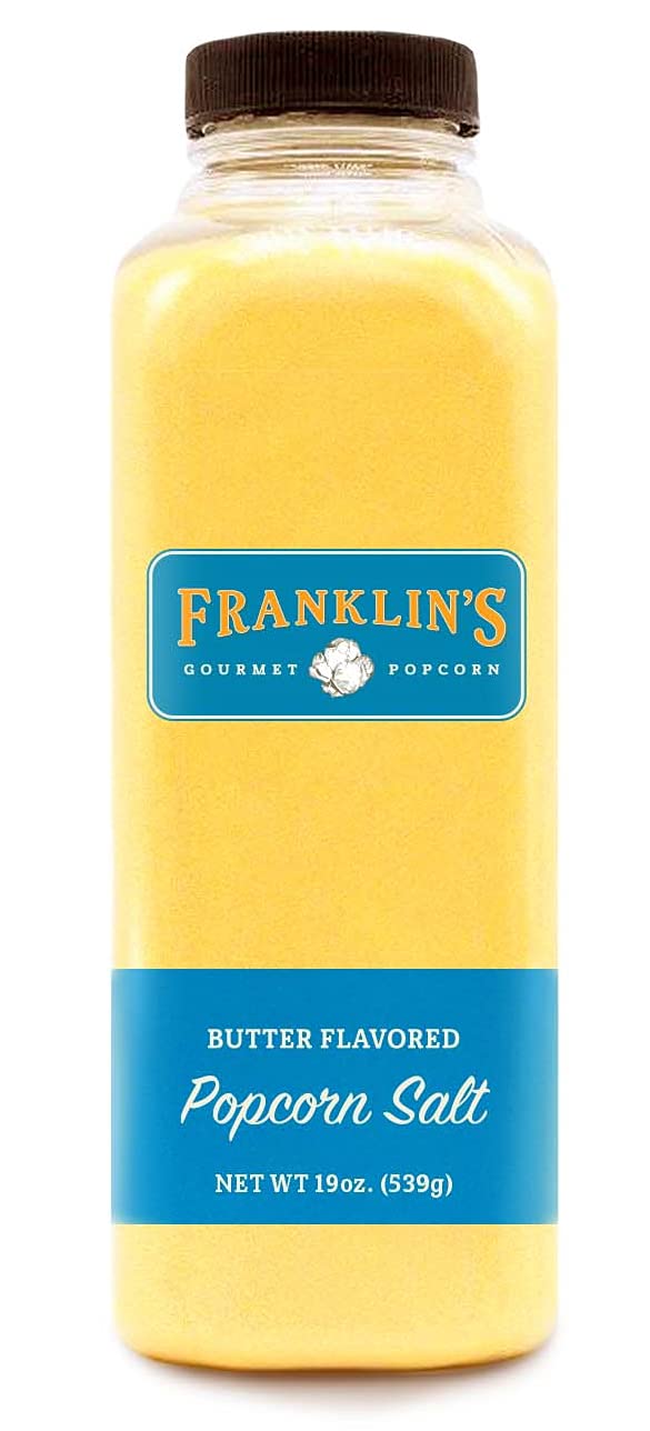 Franklin’s Gourmet Popcorn Butter Flavored Salt 19 oz. Bottle