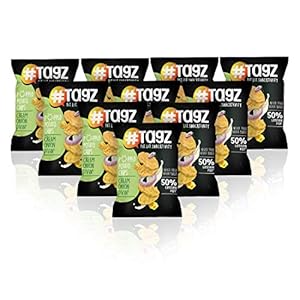 TAGZ Popped Potato Chips | Not Fried, Not Baked , No Cholesterol | Healthy Snack from TagZ  Cream Onion Divin’ I 10 Packs ( 440g)