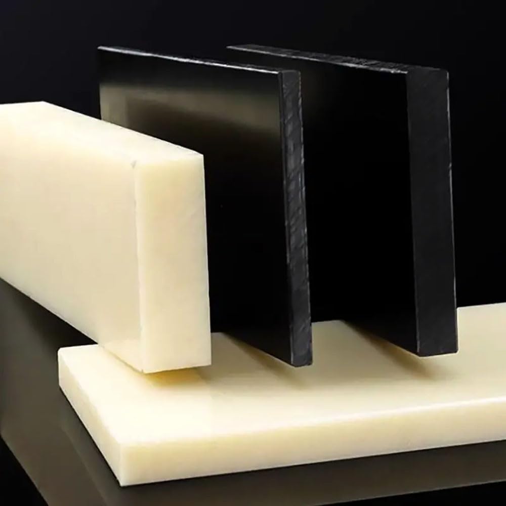 Foglio in ABS premium 300x300 mm - Finitura durevole, rigida e liscia per, prototipazione e modellismo, 1 pezzo in nero o beige(Black,300x300x5mm)