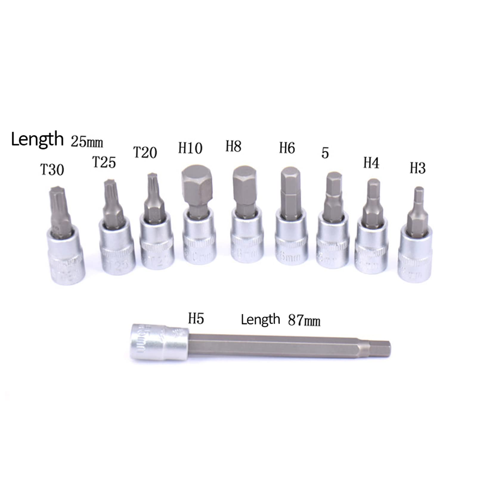 Geevorks Klucz dynamometryczny 1/4 "DR 2-24 Nm Zestaw kluczy dynamometrycznych Dokładność 4% Zestaw narzędzi naprawczych z 9-częściowymi bitami do rowerów i motocykli (2-24Nm)