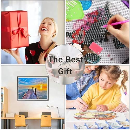 DIY Diamand Painting Carthame Grand Format 50x115cm, Set de Broderie Strass pour Adulte - 7