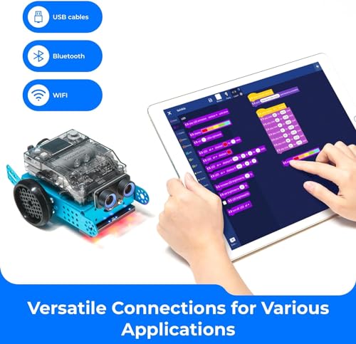 mBot2 Robot Programmable Scratch et Python Kit de Codage avec WiFi et Technologie AI Lot de 2