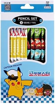 Pikachu 1 Random Pack Pencils, B Hexagonal Pencil, 12 Count, Package May Vary