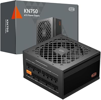 CPS Alimentatore Completamente Modulare, 750W ATX 3.1, 80 Plus Gold Certificato, PCIe 5.1 12V-2×6, condensatori giapponesi, cavi ultra flessibili, 5 anni di garanzia (KN750)