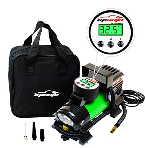 Image of epauto 12V DC Portable Air Compressor Pump, Digital Tire Inflator