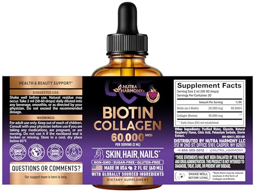 Nutraharmony Liquid Biotin & Collagen Drops