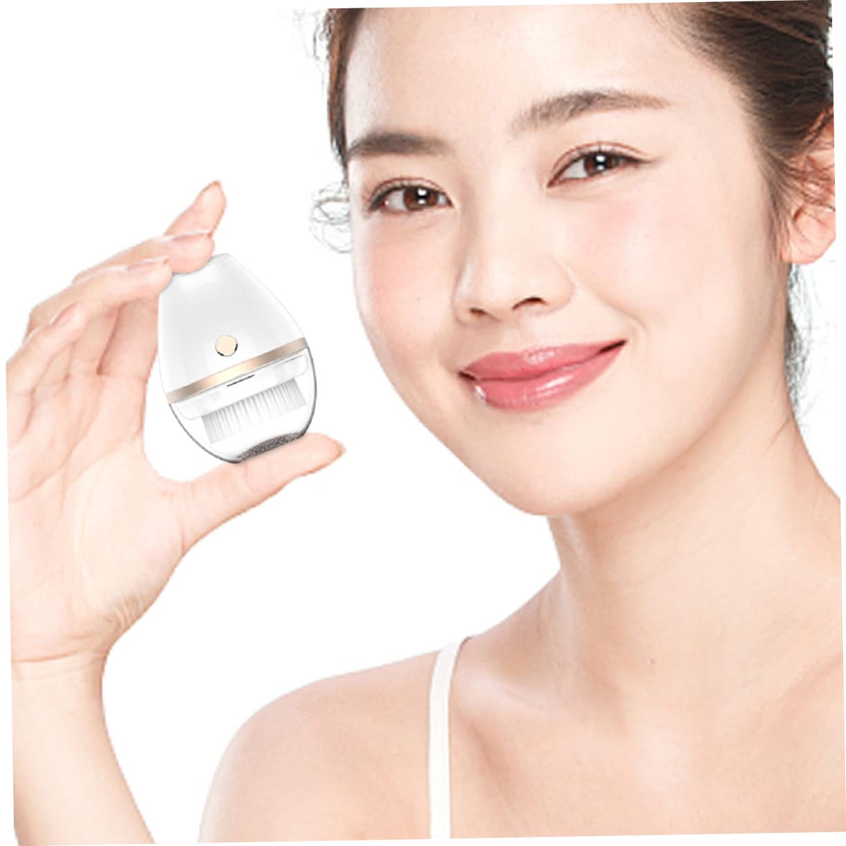 Cepillo Abs Eléctrico 300 Mah Limpiador Facial Portátil Blanco