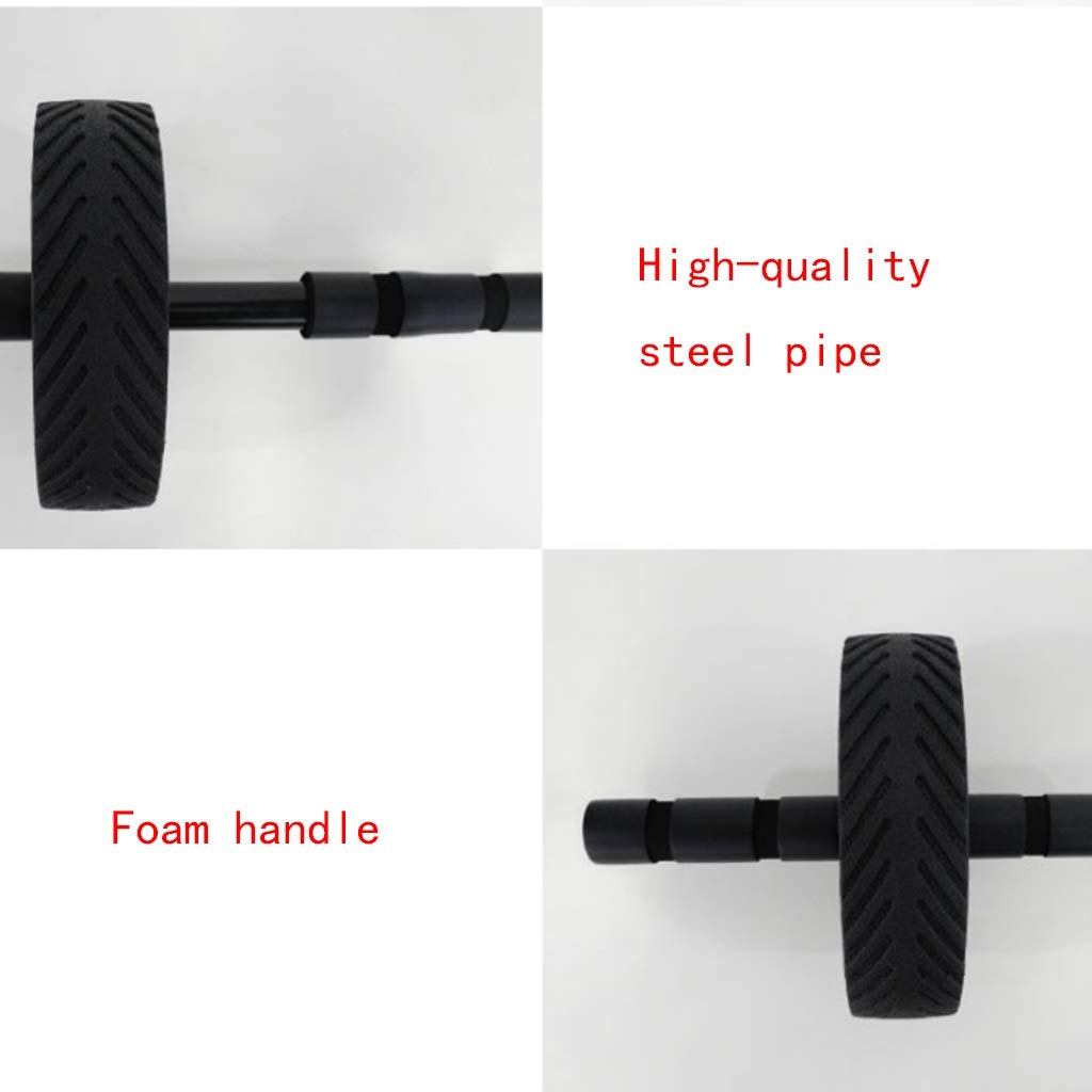 Ab Wheel Abdominal Wheel Home Beginner Fitness Equipment Suitable for Abdominal Exercise to Maintain Body Shape Black Ab Roller (Black 3)