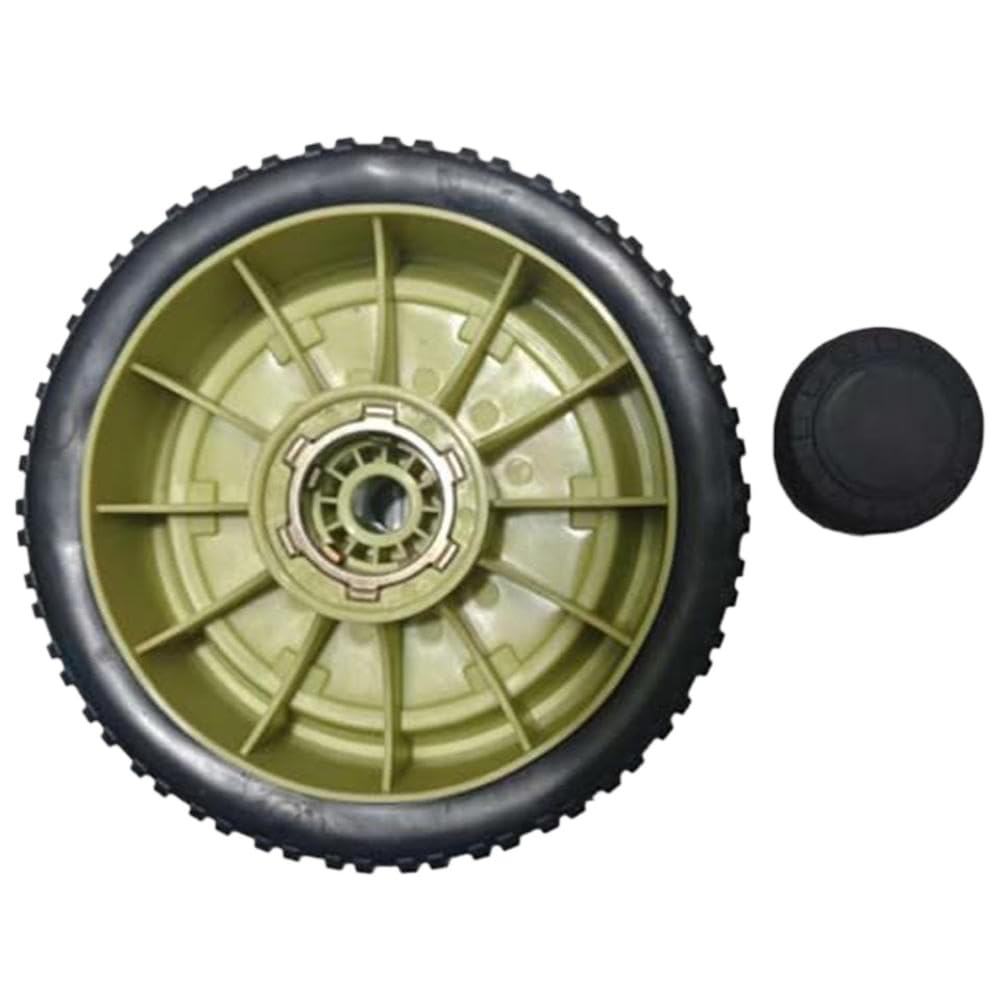 Kit de repuesto de rueda de 200 mm de diámetro de rueda compatible con cortadoras de césped (rueda trasera)