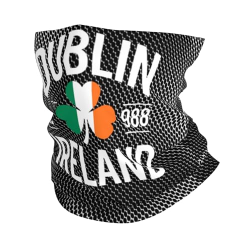 DSHDFJKSK Dublin Ireland Neck Gaiter Face Cover Breathable Moisture-Wicking Tube