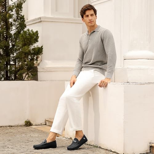 Image of Go Tour Men's Casual Leather Fashion Slip on Loafers Shoes