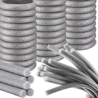 300 Ft Caulk Saver Foam Backer Rod 3/8 Inch Rope Caulk Foam Backer Rod for Gaps and Joints Backing Concrete Filler Gray Rope