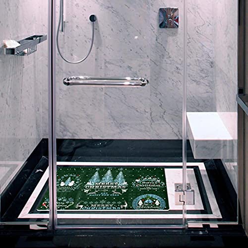 Tapis de bain PVC robuste avec 112 ventouses antidérapantes pour douche d'hôtel - 7