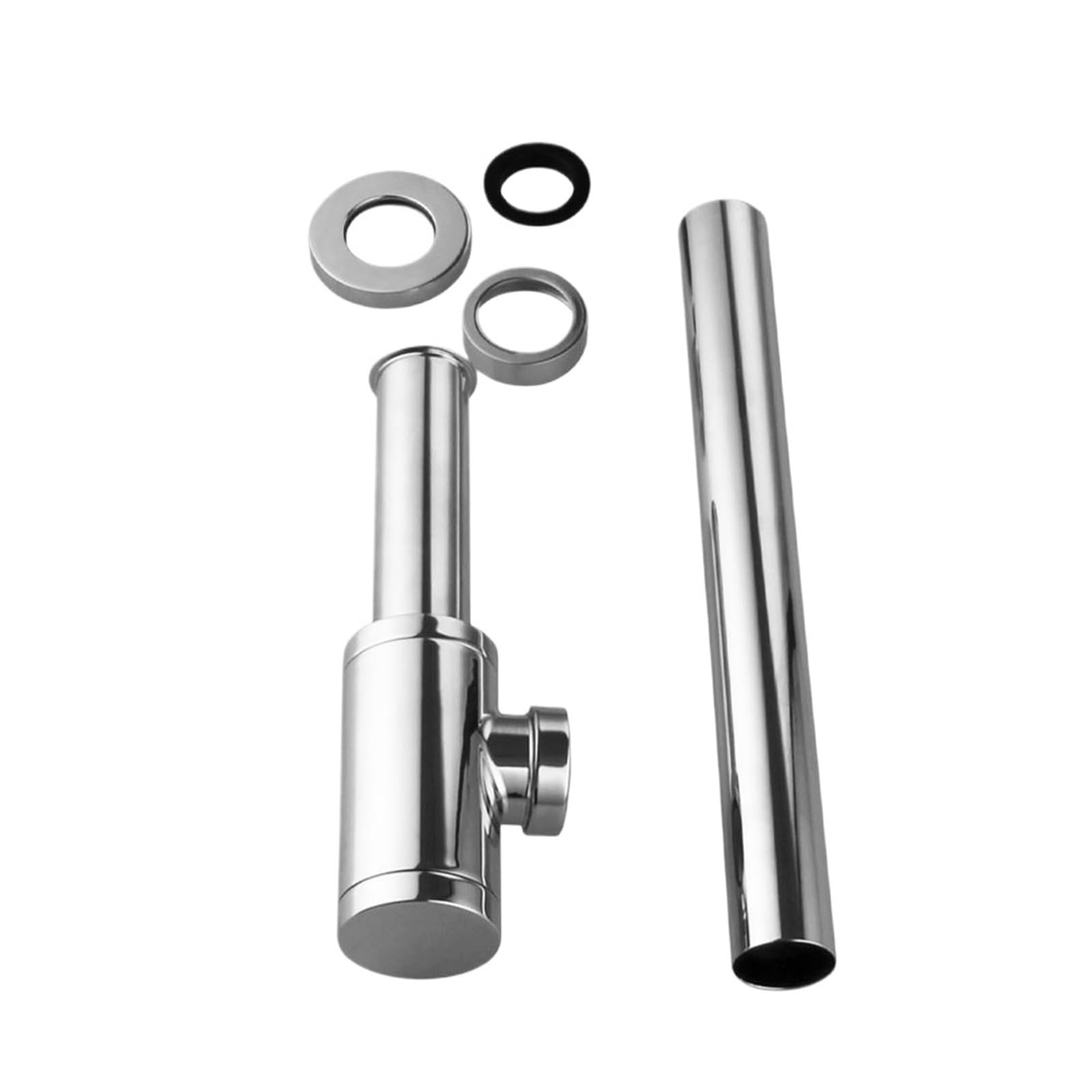 Sifón de acero inoxidable for lavabo baño, accesorio for fontanería Para Lavabo De Baño y Lavabo