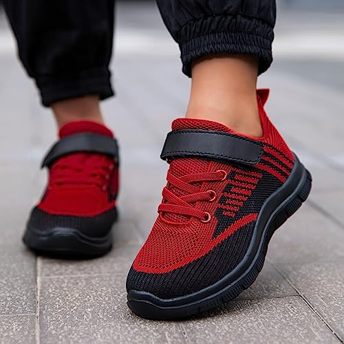 IWIHMIV Kids Tennis Shoes Toddler Slip On Shoes Boys Girls Non Slip Sneakers Lightweight Athletic Walking Running Shoes2