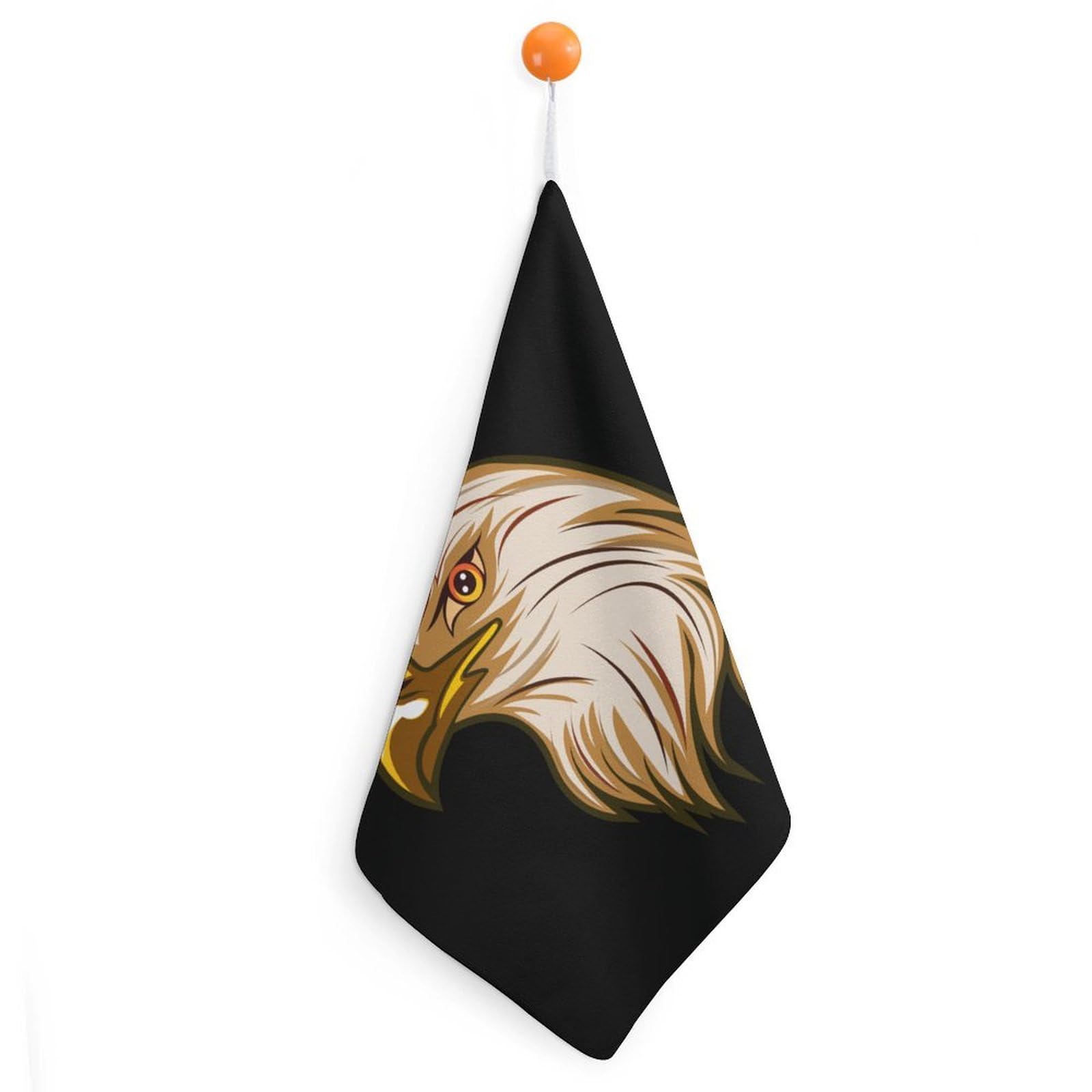CGSBNGHA Americans-Bald Ea-gles Flag Hand Towel Hanging Face Towels Cleaning Cloths Handkerchief for Bathroom Kitchen