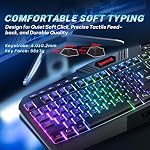 Clavier de jeu Redragon S101, souris M601, clavier de jeu rétroéclairé RGB, souris rétroéclairée programmable, ensemble combo valeur [Nouvelle version]