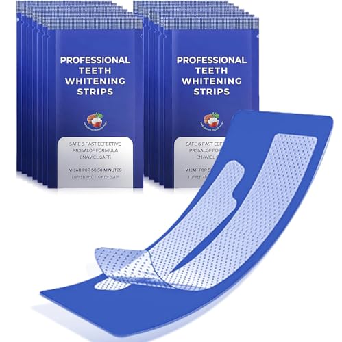 28 Piezas Tiras Blanqueadoras Dientes, Blanqueador Dental Profesional Dentals en Casa, Blanqueamiento Dental Para Hombres y Mujeres Dientes Blancos, Para el Café Vino Otras Manchas, Púrpura