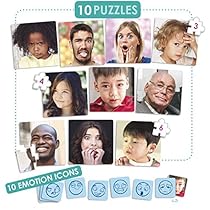 Akros-20544-Juego-de-Puzzles-10-Emociones-Juegos-de-Aprendizaje-colormodelo-surtido