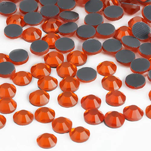 Crystal Hotfix Rhinestone,Machine Cut Stone 288pcs/pkg (Orange,SS30/6mm), SS30/6mm/288pcs - Image 2
